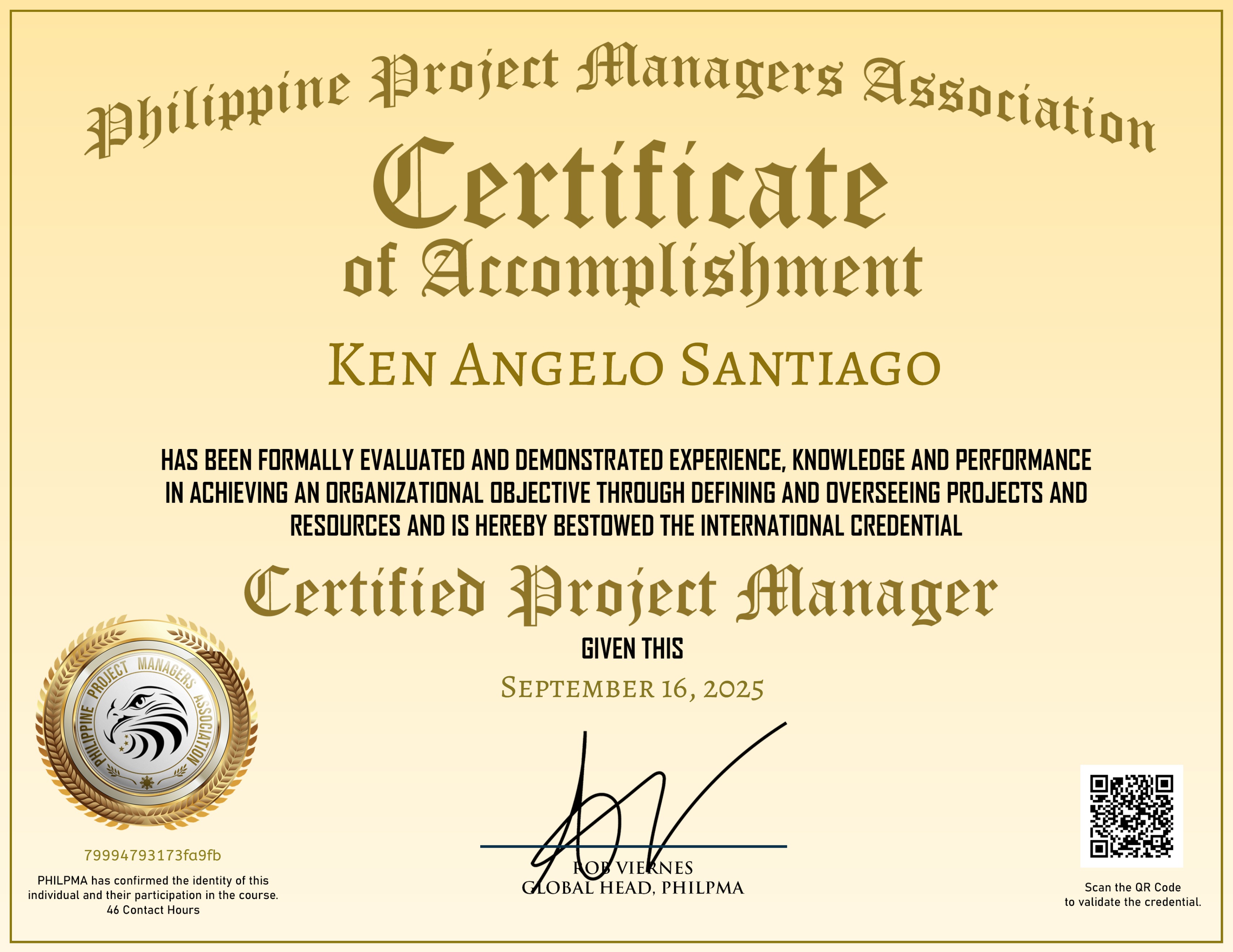 Certified Project Manager (CPM)