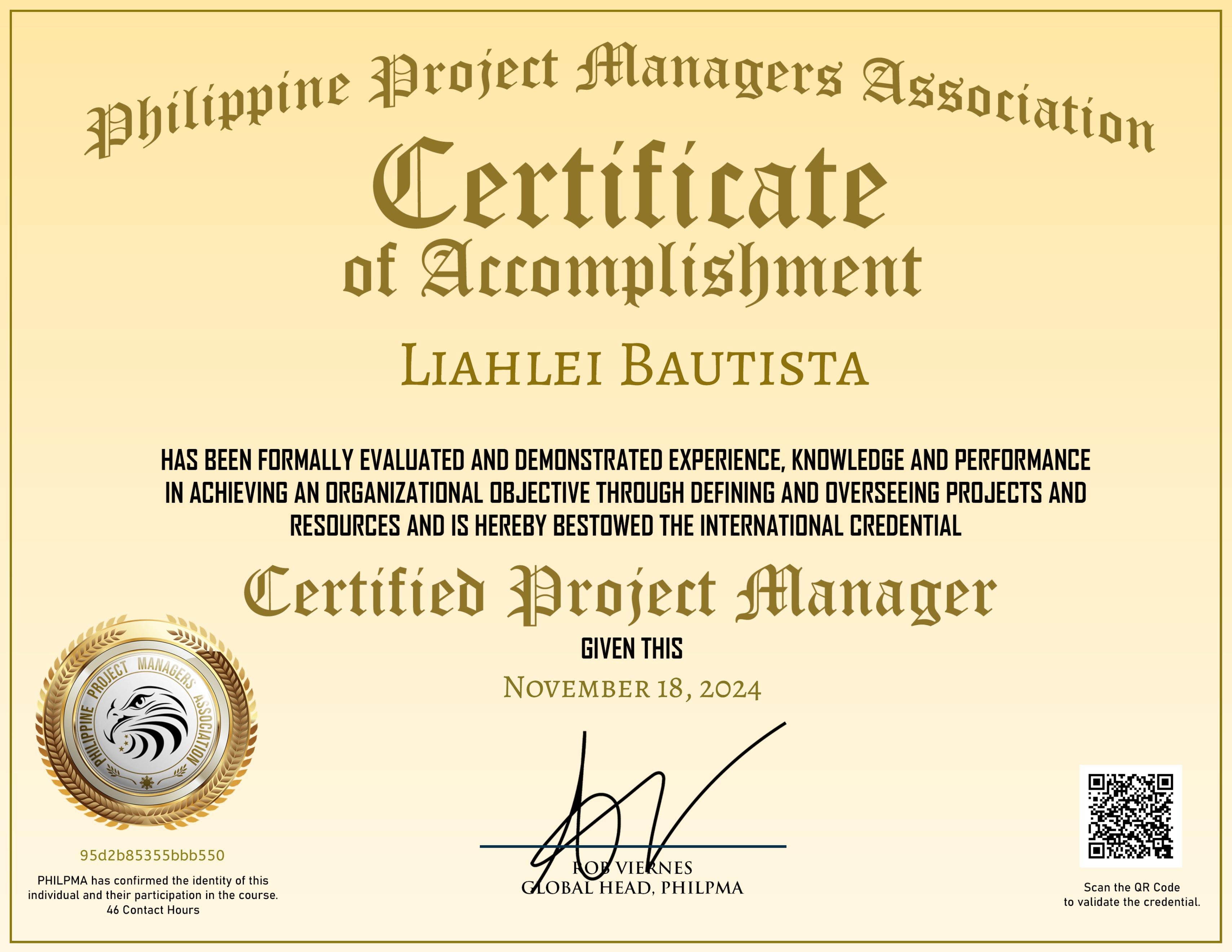 Certified Project Manager (CPM)