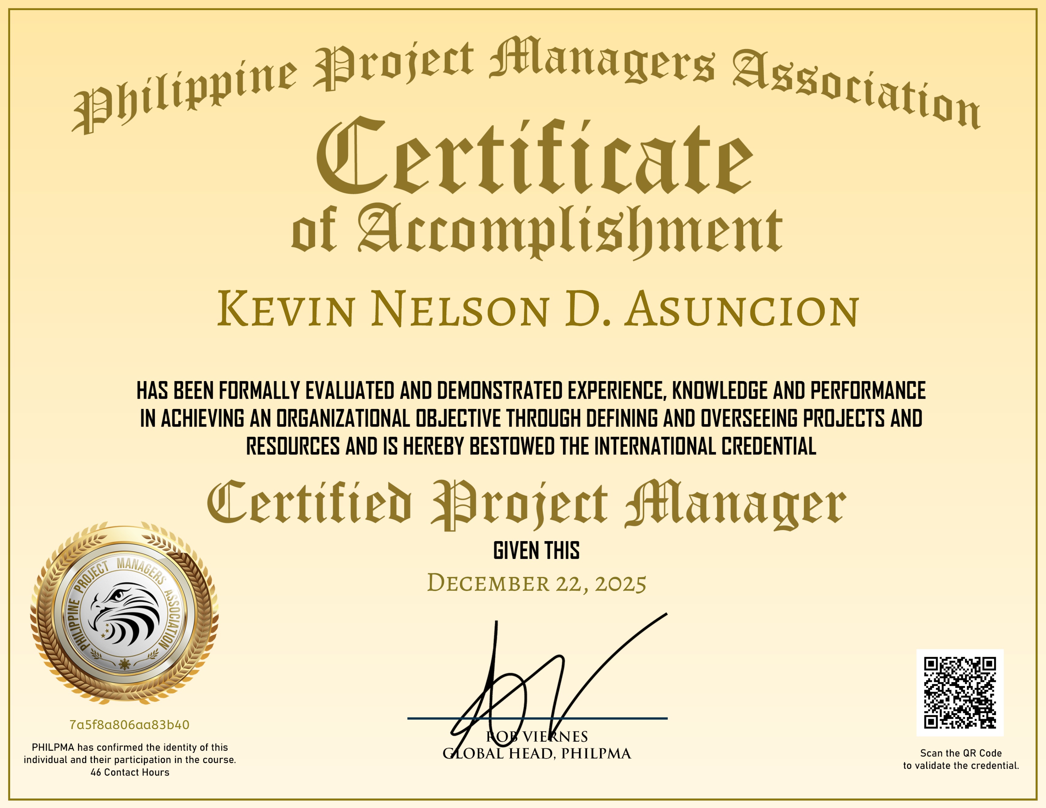 Certified Project Manager (CPM)