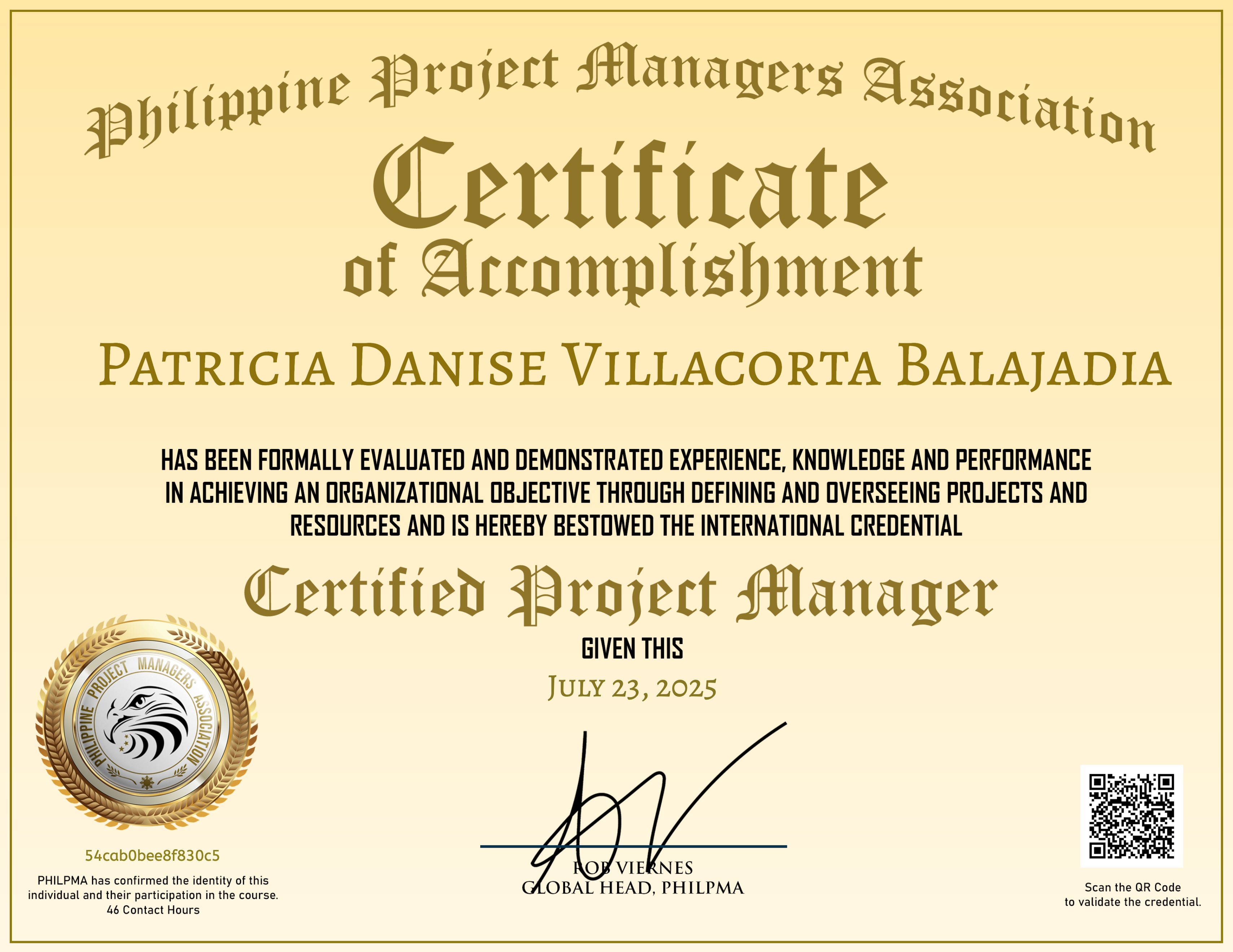 Certified Project Manager (CPM)